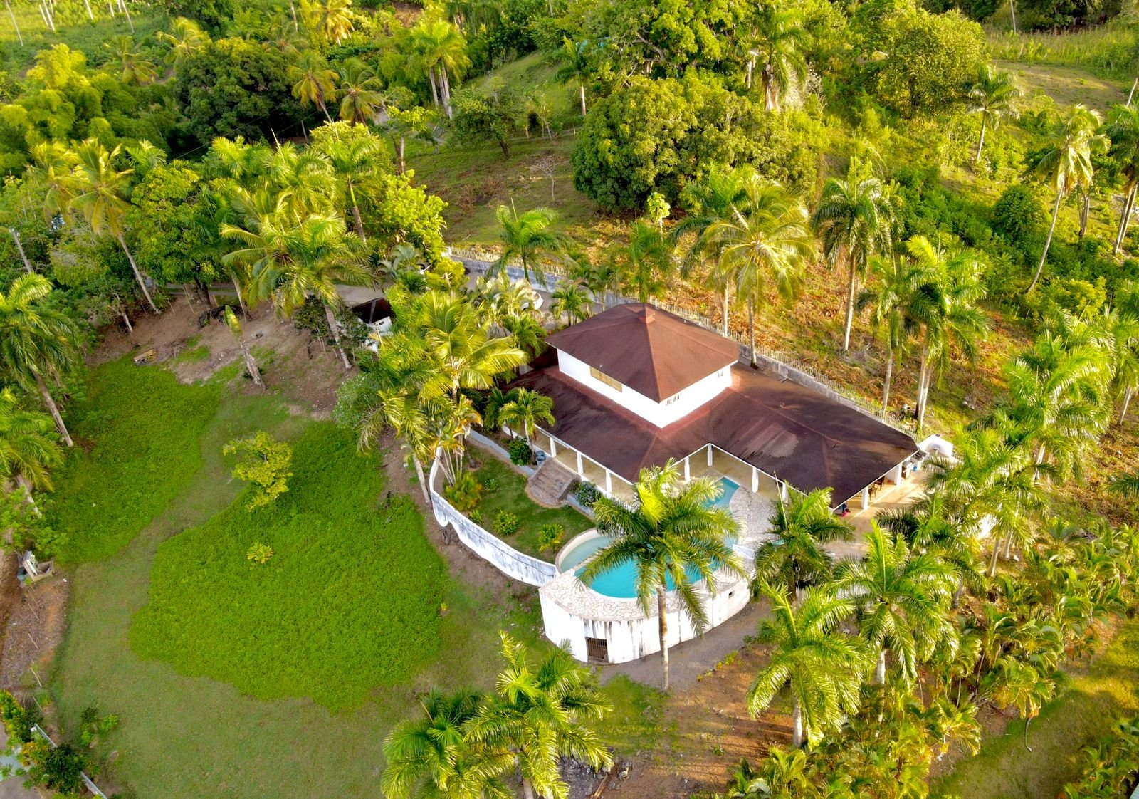 Villa Vue sur Mer (2) Maison tropicale avec piscine entourée de palmiers