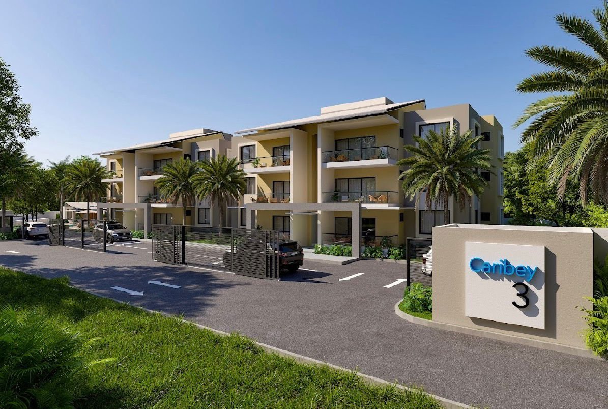 Residence Caribey 3 (4) Complesso residenziale moderno con palme e accesso privato