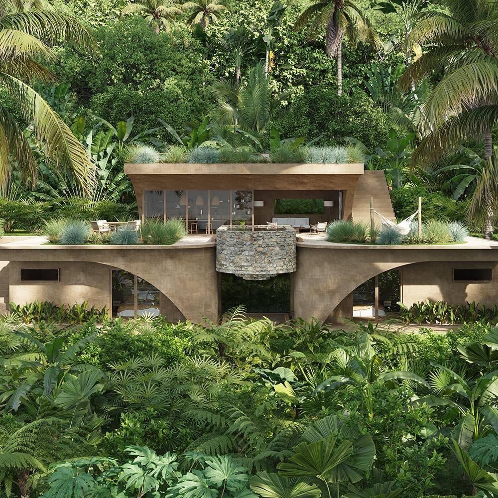 Villa Valkiria (2) Casa moderna en plena selva tropical exuberante